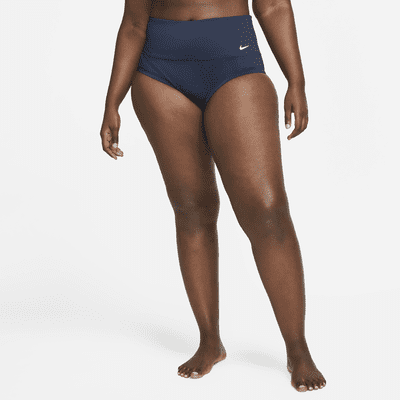 Nike Essential Women s High Waisted Bikini Swim Bottom Plus Size Nike